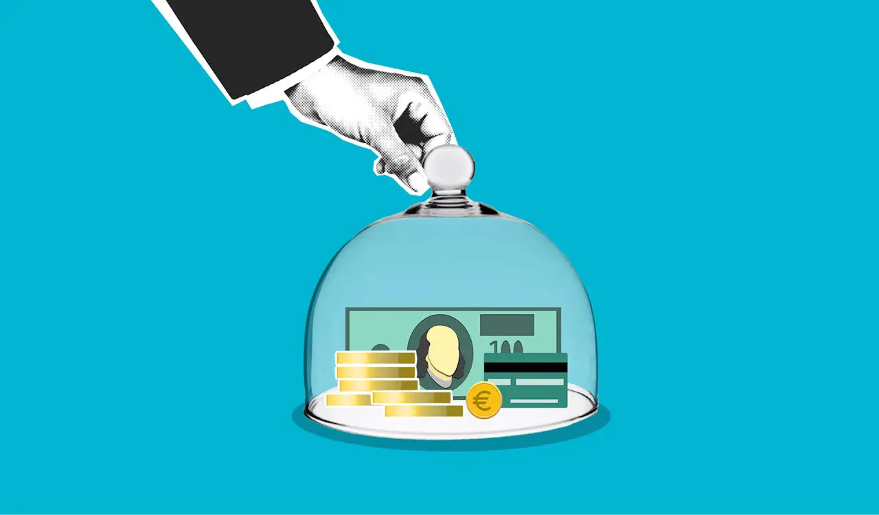 Protect your finances money under glass dome, Parents Standing Together