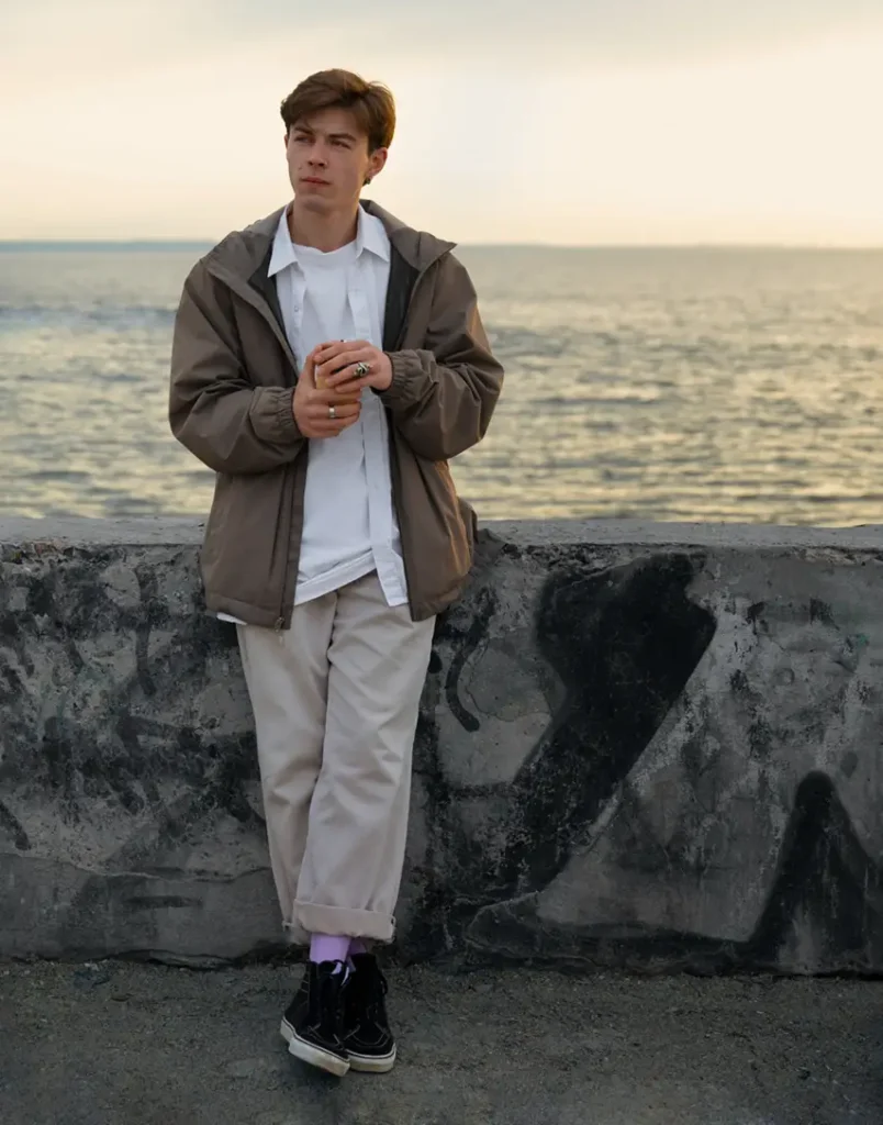 Young man contemplating gambling